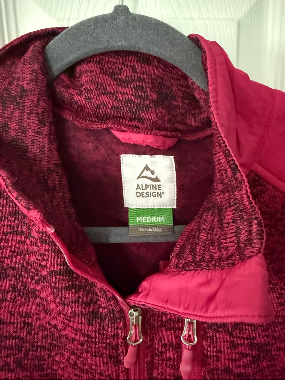 Alpine Design Raspberry Pink Softshell Fleece Vest - Picture 3 of 3